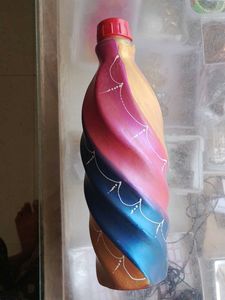 Hand-Painted Decorative Bottle