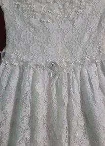 White Party Gown For 10-12 Year Old Girls 👧 .. Cute Free Gifts With This Dress ...