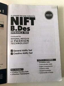 Nift B.des Fashion Desining Entrance Exam Book