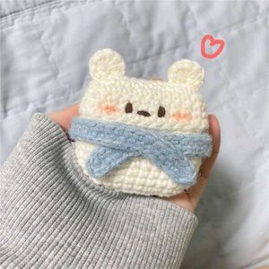 Crochet Bear earbuds cover 🎧