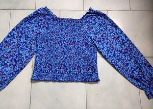 Floral Print Smocked Top💕