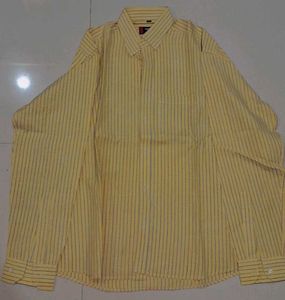 Striped Yellow Casual Shirt