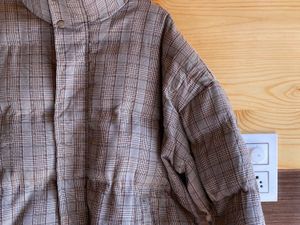 vintage Plaid Puffer Jacket