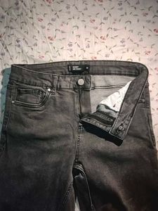 Gray Wash Skinny Jeans