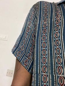 Patterned Short Sleeve Button-Down