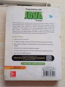 Programming With Java By E. Balaguruswamy