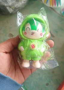 Kawaii Green Character Figure Keychain