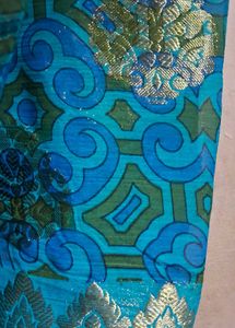 blue zari work beautiful soft saree .just 300