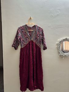 Burgundy MIDI Dress