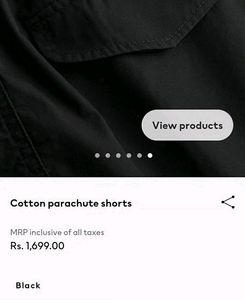 H&amp;M Cotton Parachute Shorts