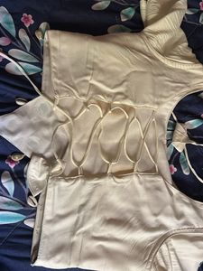 Embroidered Mirrorwork Top And Choli