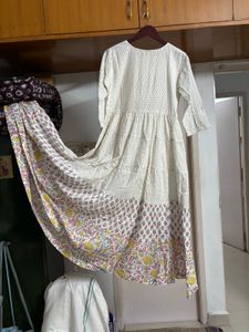 Floral Embroidered Kurta Gown