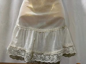 Vintage Lace Trim Slip Dress