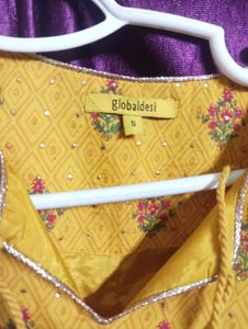 Beautiful Mustard Yellow Kurta