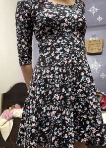 Floral Print Skater Dress