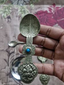 Vintage Spoon &amp; Plate Set