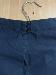 Navy Blue Long Sleeve Top