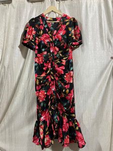 Pink Tiered Halter Dress