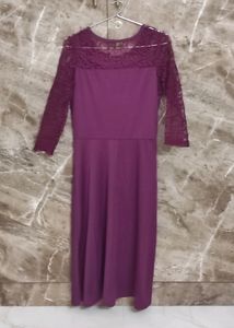 Purple Net Dress