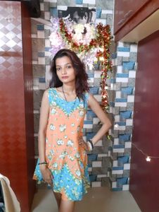 Women Printed Orange Coloured Floral Dress