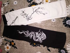 Dragon & Tree Graphic Jeans