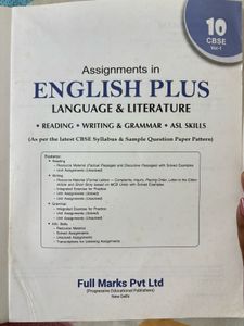 Class 9 &amp; 10 English Plus Language &amp; Literature