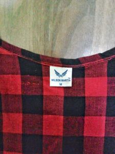 Red &amp; Black Check Dress