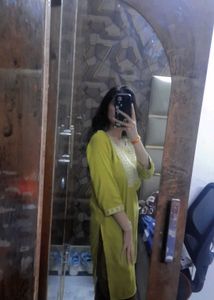 Mehendi Colour Kurta