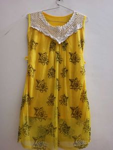 Yellow Lace Top