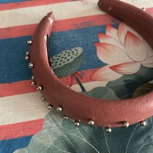 Pink Studded Headband