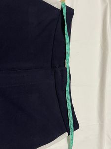Navy blue trouser pant with white strip Size-30