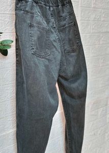 Zudio Gray High-Waisted Jeans