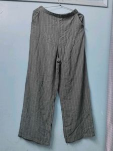 Green Crop Top And Trouser Set For Girls