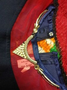 Navy &amp; Red Party Dress