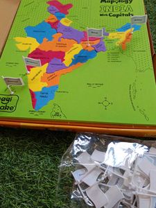 Map Puzzle With Capitals