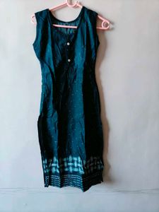 Denim Sleeveless Kurti