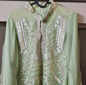 pakistani chiffon Embroidered Kurta set