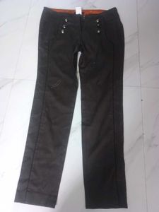 Brown Straight Leg Pants
