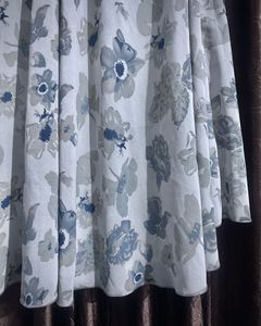 Pretty Grey Floral Skirt