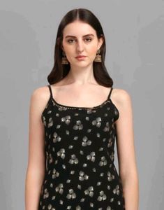 Elegant Black Kurta Palazzo Set