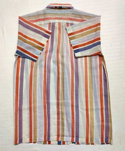 Striped Short Sleeve Casual Shirt