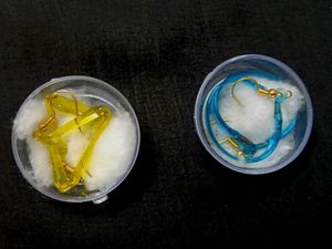 Funky Colorful Glass Earrings