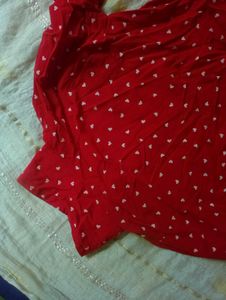 Red Heart Print Shirt