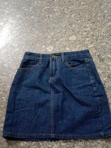 Denim Mini Skirt
