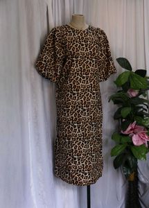 H&amp;M Leopard Print Midi Dress