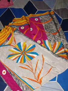 Floral Print crape saree