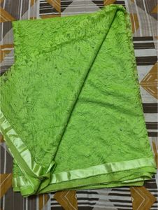 Net Saree With Blouse Piece