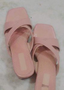 Pink Heeled Sandals