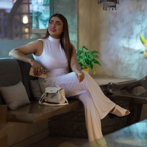 High neck Open Back Jumpsuit