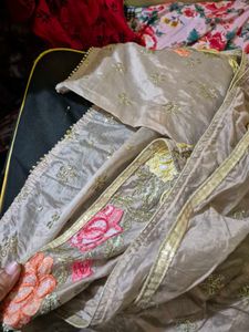 Embroidered  Kurti With Dupatta